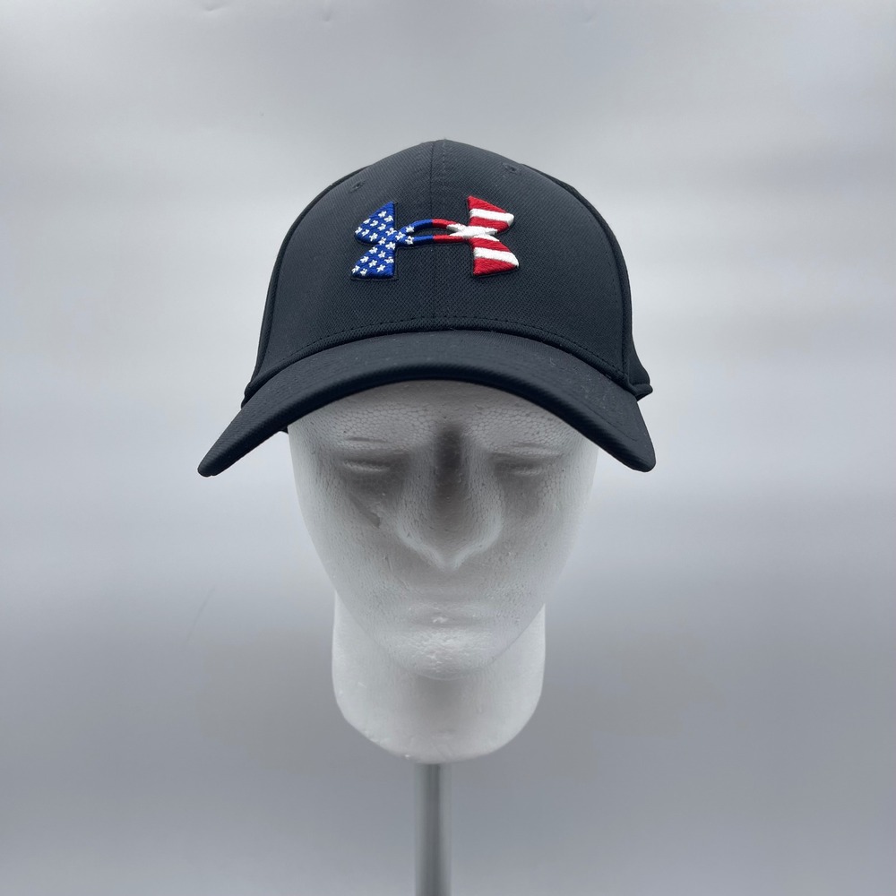 Under Armour 1362236 L/XL UA Classic Fit Hat Freedom Blitzing Patriotic BLK Cap